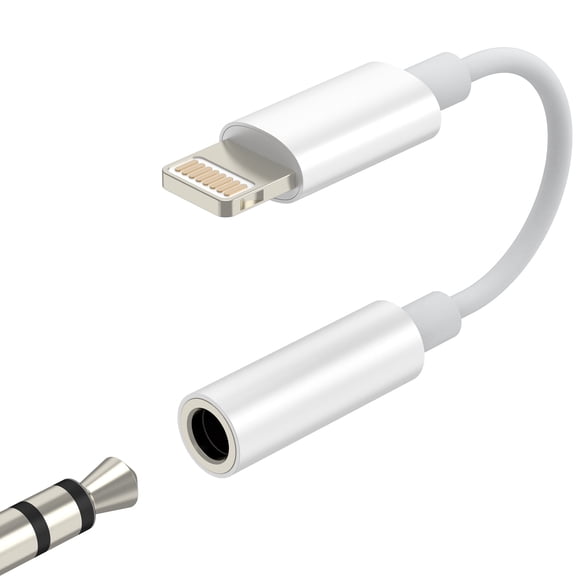 Lightning to 3.5mm Adapter for iPhone 14 13 Pro Headphone Jack Audio Cable Aux DAC Cord for Apple Connector Earbuds for iPad Converter Wired Dongle Auxiliary Earphone Splitter Adaptor Headset Mobile
