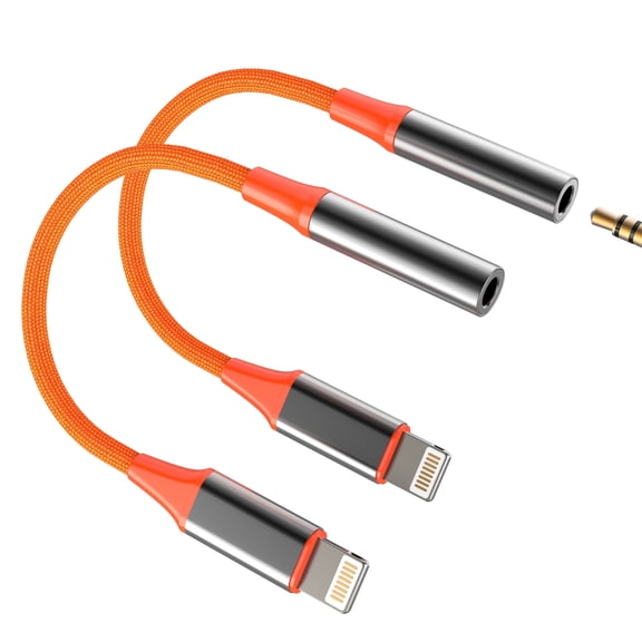 Lightning to 3.5mm Audio Adapter (2 Pack) for iPhone 14 13Pro Aux Headphone Jack for Apple Cable Wired Cord Car Dongle Connector Earbuds for iPad Converter Auxiliary Earphone Accessories Splitter DAC