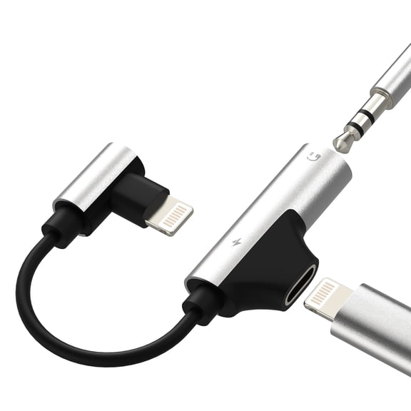 Lightning to 3.5mm Headphone Jack Adapter for iPhone 14 13 Pro Max Dongle AUX Audio Cable Charger Splitter for Apple MFI Certified for iPad Connector Earphone Converter Car Auxiliary Accessories
