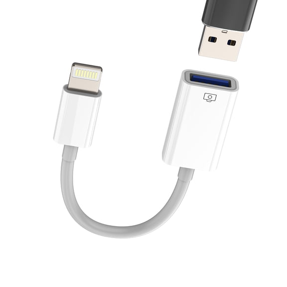 Lightning Male to USB Female Adapter OTG Cable for Apple for iPhone 11 12 Mini Max Pro XS XR SE2 7 8plus for iPad Air3 A Camera Memory Card Reader