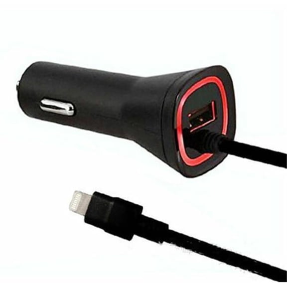 Lightning 5V Car Charger - Black