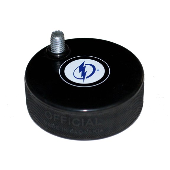 Lightning Autograph Series Hockey Puck Beer Tap Handle Display