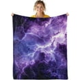 thumbnail image 1 of Lightning Bolt Blanket - Lightning Bolt Throw Blanket Lightning Bolt Gift Blanket for Girls Lightning Blanket for Adults Kids Lightning Fleece Blanket Camping, 60" x 50", 1 of 6
