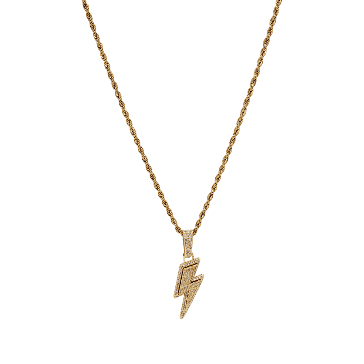 Lightning Bolt Necklace Collection in Gold and Silver