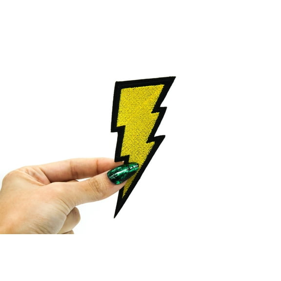 Lightning Bolt Patch Iron On Embroidered Patch