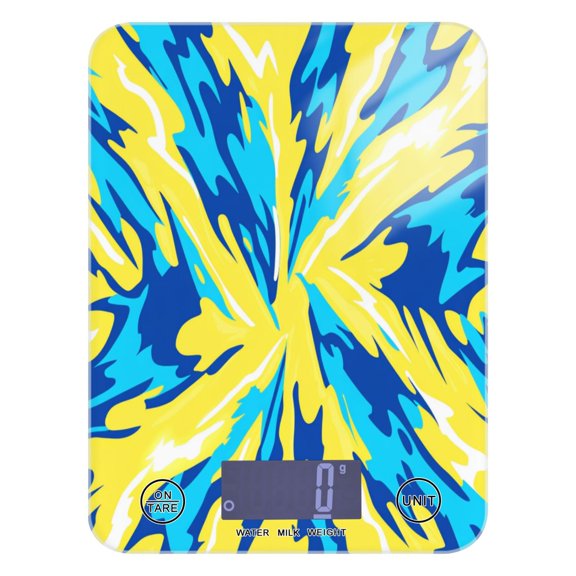 Lightning Bolt Pattern Food Scale Digital Kitchen Scale Waterproof Grams Ounces lbs for For Baking and Cooking