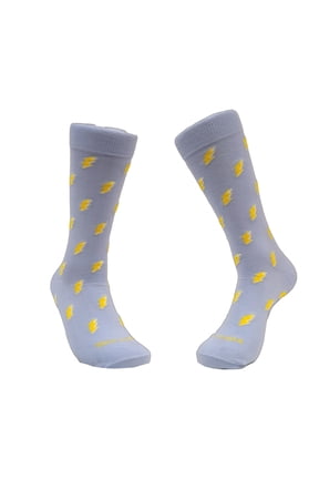 Lightning Bolt Patterned Socks from the Sock Panda (Adult Large - Men's Shoe Sizes 8-12)