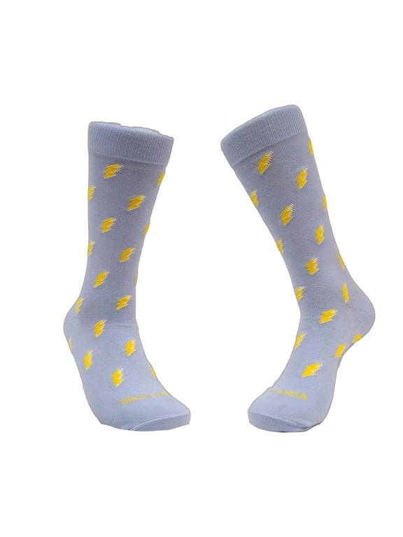 Lightning Bolt Patterned Socks from the Sock Panda (Adult Large - Men's Shoe Sizes 8-12)