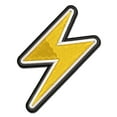 thumbnail image 1 of Lightning Bolt Thunderbolt Applique Multi-Color Embroidered Hook & Loop Patch - 2.0 Inch Mini, 1 of 5