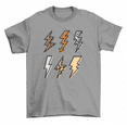 thumbnail image 1 of Lightning Bolts Thunder Leopard Zebra Animal Print T-Shirt Women Unisex, 1 of 2
