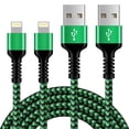 thumbnail image 1 of Lightning Cables,Lightning Cable 6ft,Haoano USB A Cables to Lightning Cables 2PACK USB to Lightning Cable 6ft Fast Charger Charging Cable Cords,Green, 1 of 7