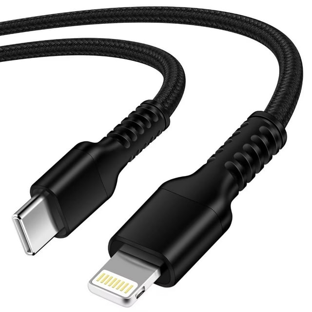 Lightning Cables,USB C to Lightning Cable 6ft 1Pack FiveBox Nylon Braided USB C Lightning Cable