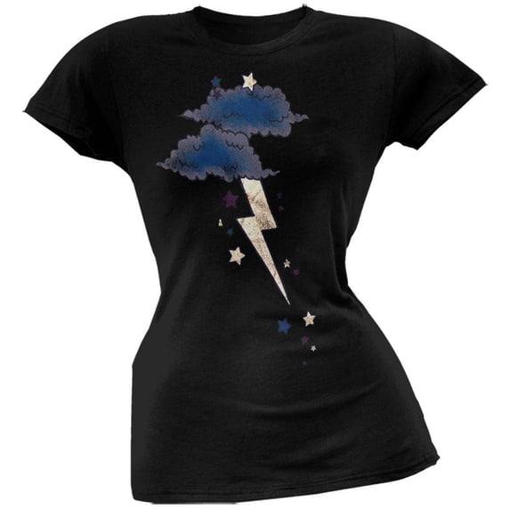 Lightning Cloud Ladies T-Shirt - Medium