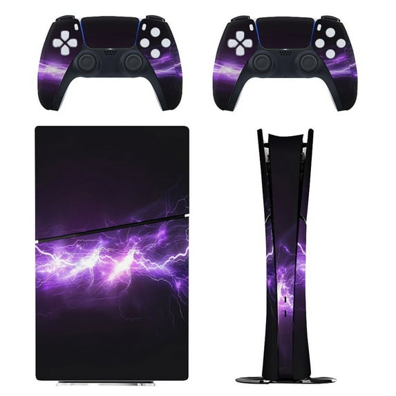 Lightning Colorful PS5/PS5 Pro/PS5 Slim Digital Disc Skin Sticker For Console And Controller Skins