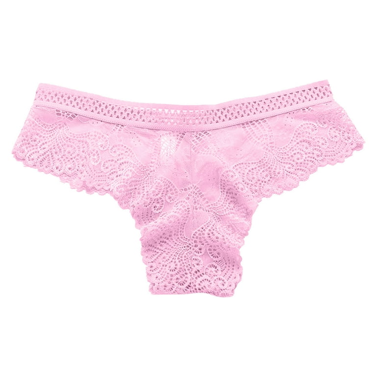 AOOCHASLIY Womens Underwear Plus Size Deals Ladies Thong Underwear Lingerie  Thongs Panties Ladies Hollow Out Underwear
