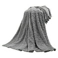 thumbnail image 1 of Lightning Deals of Today Fleece Blanket Throw Size – 51x63, Sky Blue Soft, Plush, Fluffy, Fuzzy, Warm, Cozy Perfect for Couch, Bed, Sofa - with Pompom Fringe Flannel on Clearance, 1 of 4