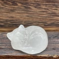 thumbnail image 1 of Clearance! Shishian Table Decor Natural Quartz Crystal Sleeping Cat Decoration Crystal Cat Sleeping Statue 2 Inch Opal Cat Crystal Statue Statue For Home Meditation Room Decor Clearance Sale, 1 of 9