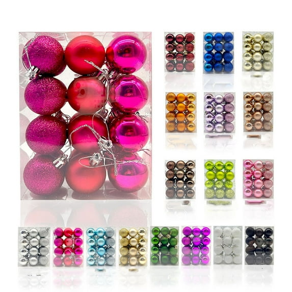 ZKCCNUK 30mm Christmas Xmas Tree Ball Bauble Hanging Home Party Ornament Decor Christmas Decorations