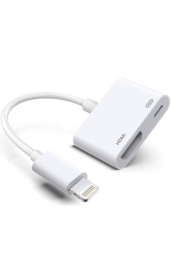 Lightning to Digital AV Adapter, Apple MFi Certified HDMI Converter, 1080P Sync Screen Audio Video Dongle Cable for iPhone, iPad to TV/Projector/Monitor