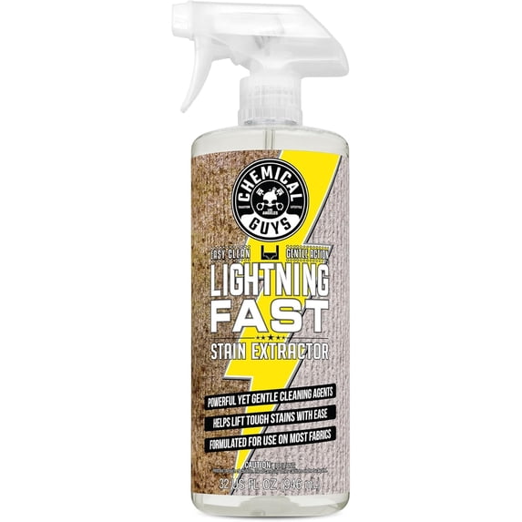Lightning Fast Carpet and Upholstery Stain Extractor, (Fabric, Upholstery, & Carpet), Safe for Cars, Home, Office, Furniture & More, 32 fl oz, Fresh Scent