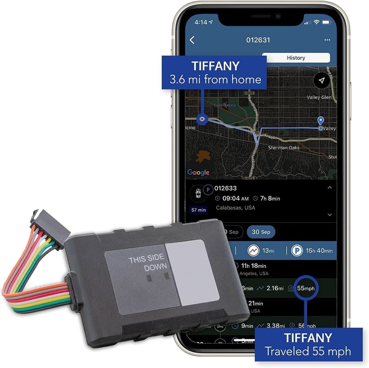 Wired GPS Trackers for Vehicles Discreet Tracker for Fleet, Vehicles, Children, Teens, Elderly, Valuables, Cars. Subscription Required by Lightning GPS!