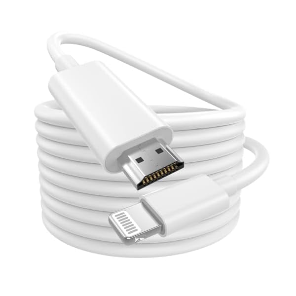 Lightning to HDMI Adapter,[Apple MFi Certified] HDMI Digital AV