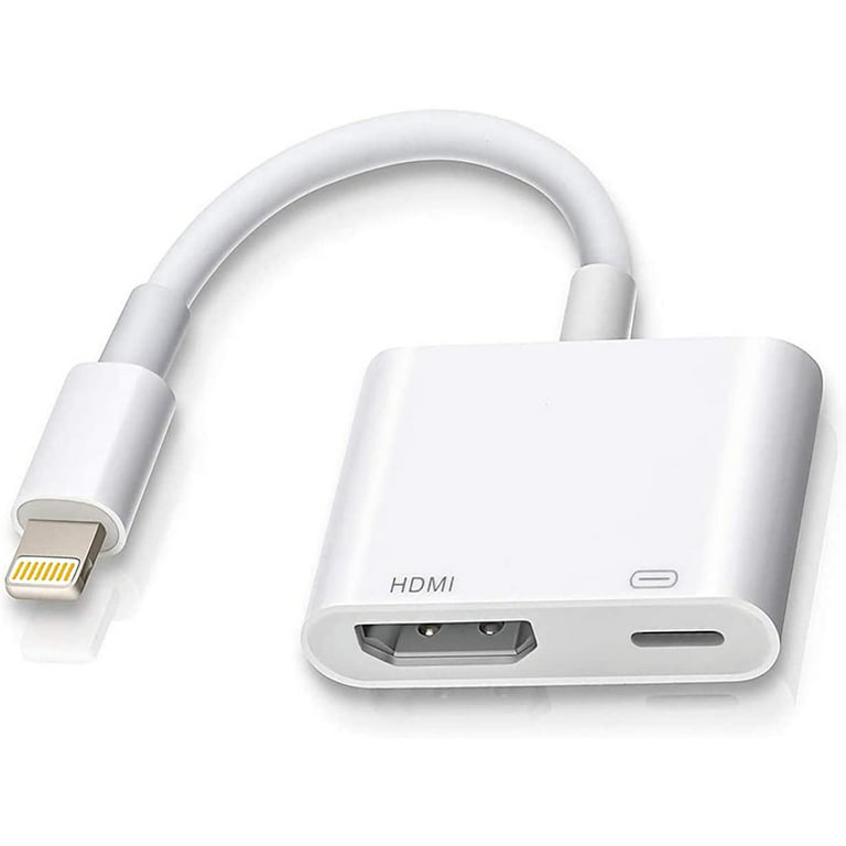 iPhone iPad with Lightning Port To HDMI 4K Video Digital AV Cable Adap –