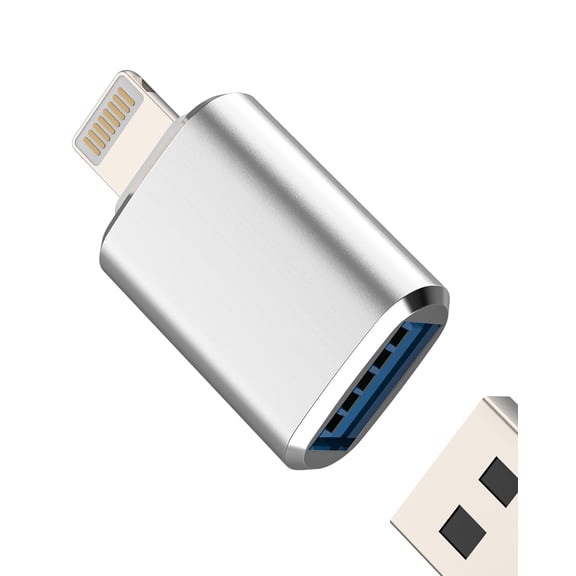 Lightning Male to USB Female Adapter for iPhone 14 13 12 11 Pro Max for Apple MFi Certified OTG Cable Transfer Digital Camera Flash Drive Card Reader Cord Keyboard Hub Dongle for iPad Phone Adaptador