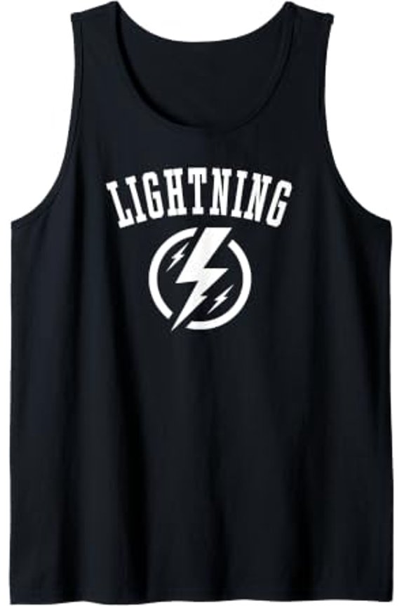 Lightning Mascot For Players And Fans Tank Top Size S-3XL