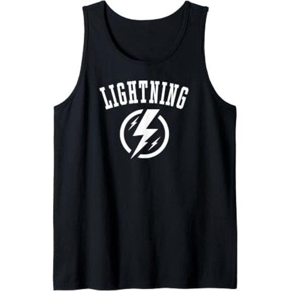 Lightning Mascot For Players And Fans Tank Top Size S-3XL