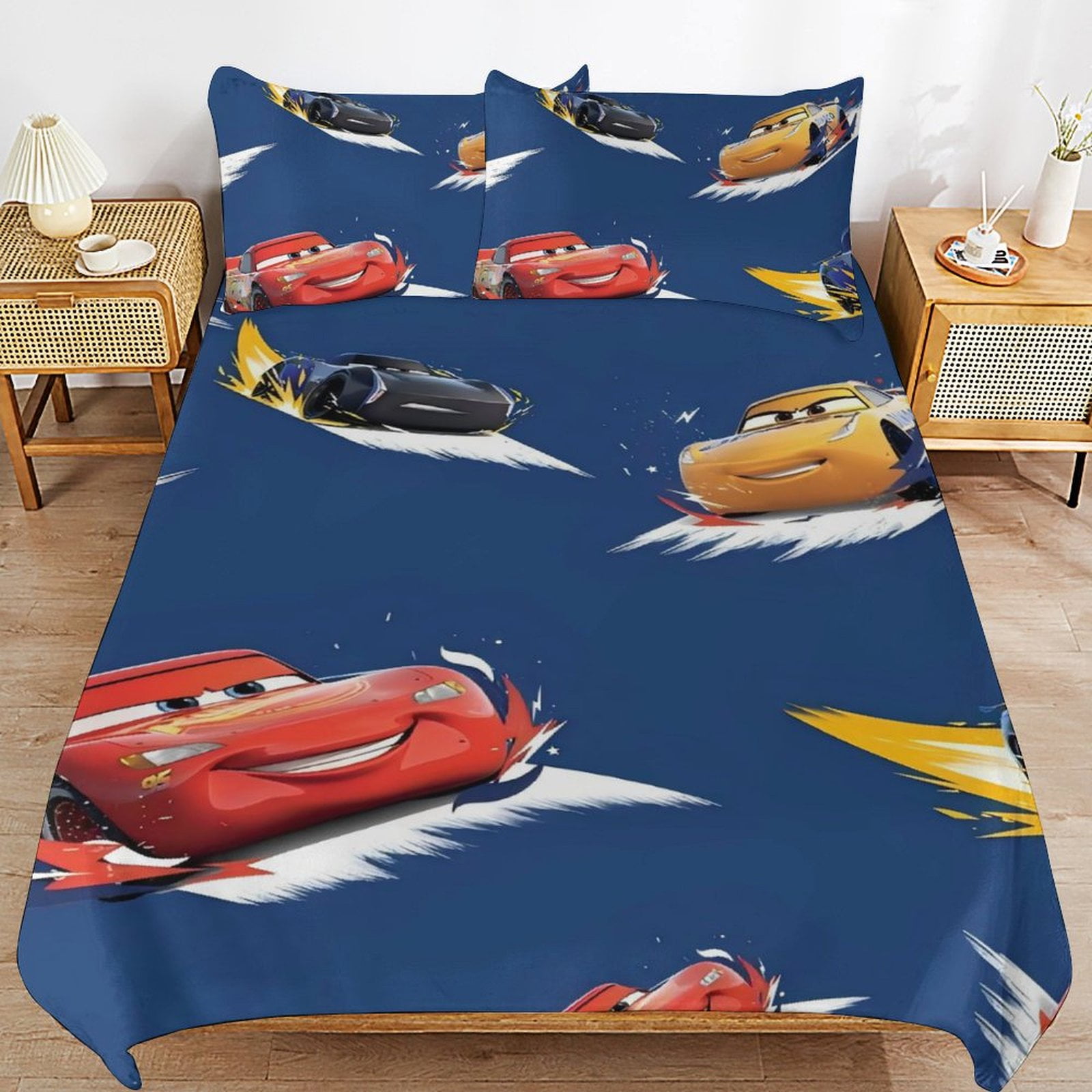 Lightning McQueen 3-piece double bedding set with quilt cover and ...