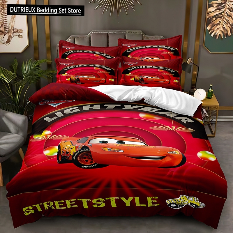 Lightning McQueen Bedding Comforter Twin Sets Full Size 3-Piece ...