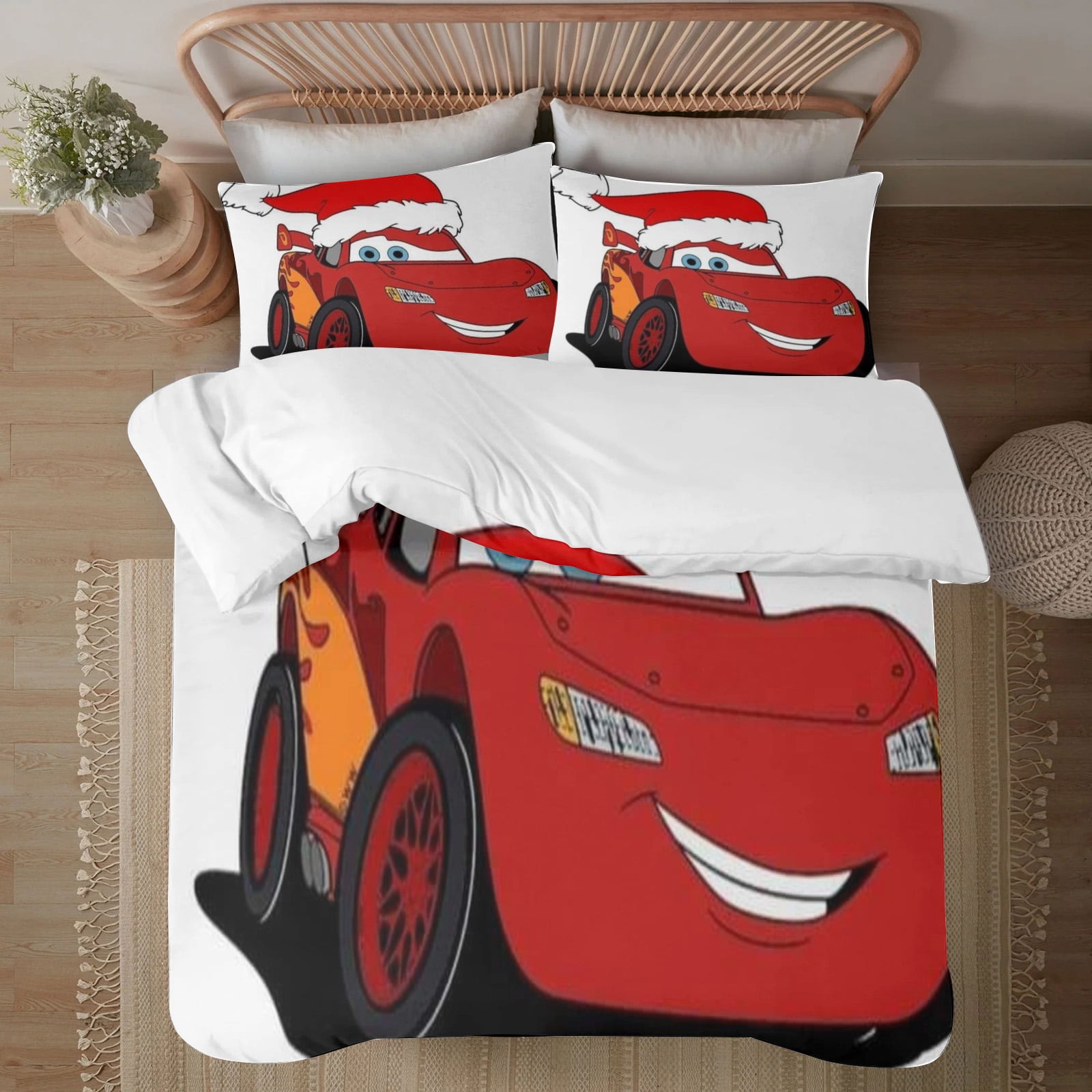 Lightning McQueen Bedding Twin Comforter Set Full Size 3-Piece ...