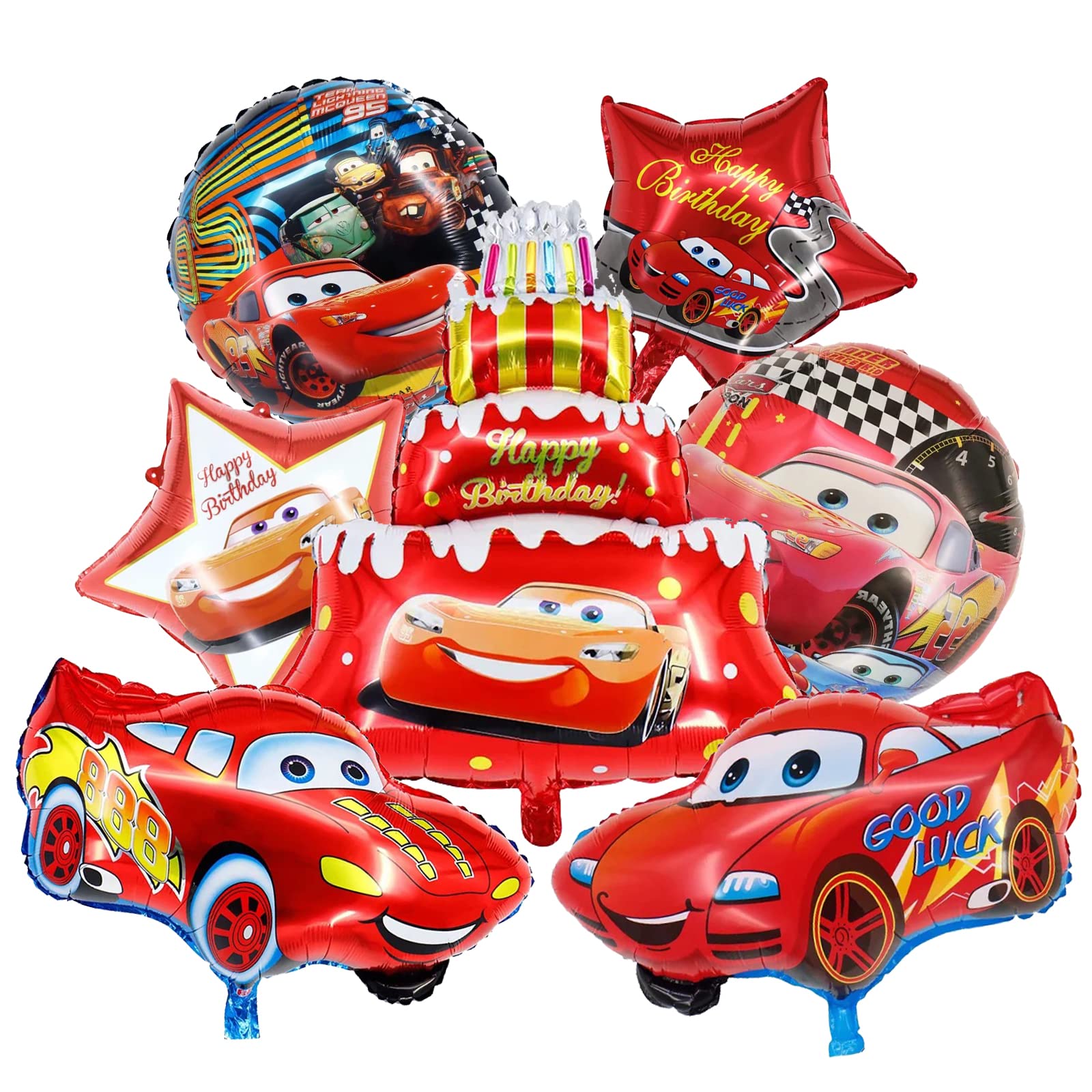 Lightning McQueen Cars Birthday Party Balloons,McQueen Lightning