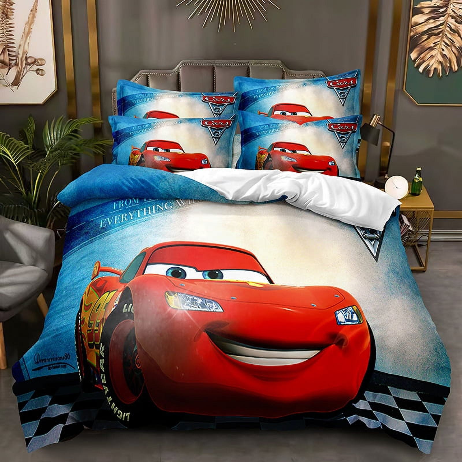 Lightning_McQueen Comforter Set 3 Piece Bedding Set Bedding Super Soft ...