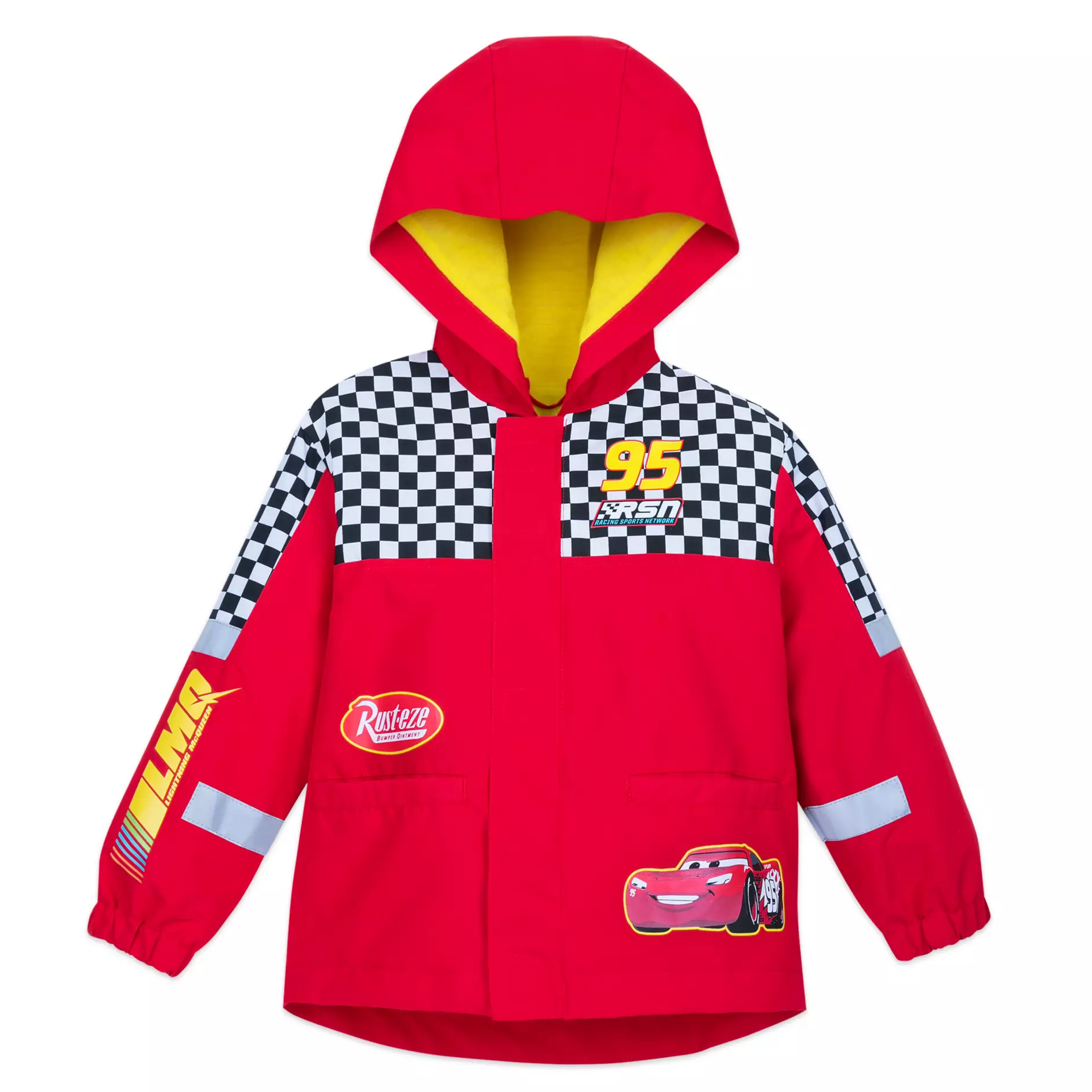 Lightning Mcqueen Packable Rain Jacket And Attached Carry