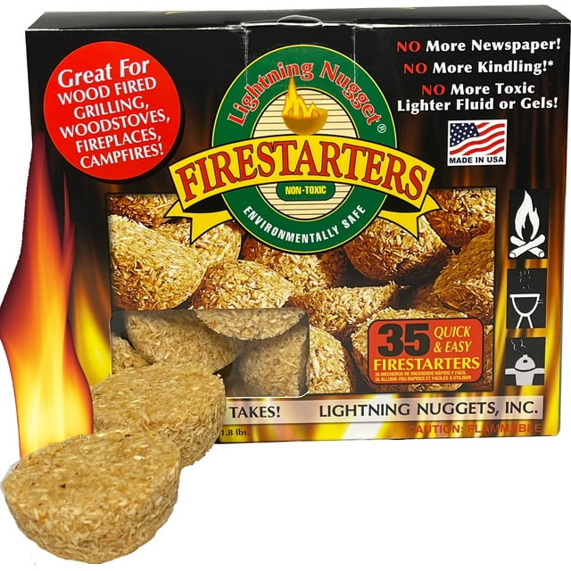 Lightning Nuggets All Natural Fire Starters Lightning Nugget 35