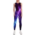 thumbnail image 1 of Lightning Pattern Women's One Piece Yoga Jumpsuits Leggings Playsuit Gym Suit Fitness Running Athletic Clothes Gym Wear Set, 1 of 6