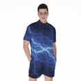 thumbnail image 1 of Lightning Plasma Short Sleeve Men'S Rompers Casual Summer Jumpsuits Outfit, 1 of 4