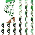 thumbnail image 1 of Lightning Prime Sales BiZtdJrK Womens Compression Leggings Saint Patrick's Day Clover Graphic Workout Tights Casual High Waist Tummy Control Milk Silk Soft Yoga Pants Green XXL, 1 of 5
