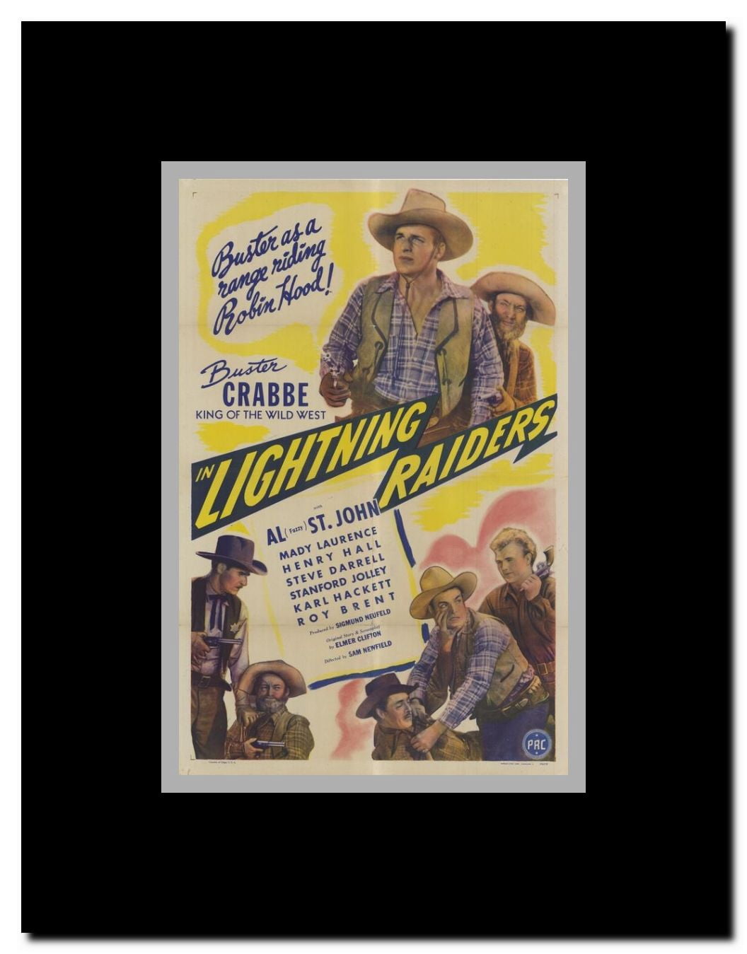 Lightning Raiders Framed Movie Poster