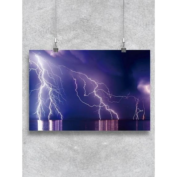 Lightning Storm Design Poster -Image by Shutterstock