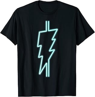 Lightning Storm Electric Shock Electricity Volt Power Symbol T-Shirt ...