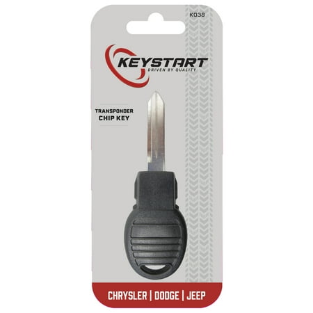 DURAKEY - Replacement Transponder Chip Key for select (2008) Dodge Magnum and (2008-2014) Dodge Challenger - Black