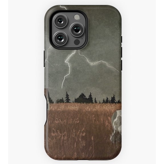 Lightning Strike Stormy Sky Art GA2309 Phone Case for iPhone 11 to 17 Pro Max