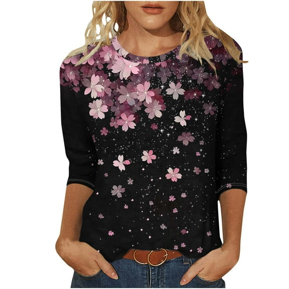 Lightning TaLove Long Sleeve Shirts For Women,Women Blouses Long Sleeve For Summer Womens Work Tops Business Casual Trendy 3/4 Sleeve Button Down Shirts For WomenFall Outfits For Women 2025