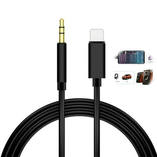 1m Câble Auxiliaire Jack 3.5mm Câble Audio pour iPhone 3.5mm Mâle