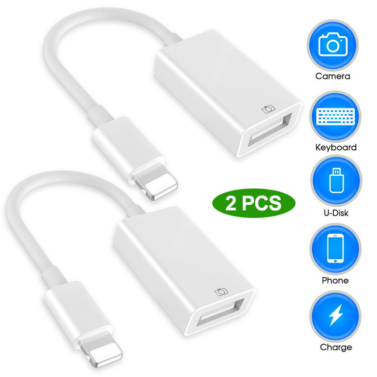 HDMI Adapter for iPhone to TV, iPhone Microphone Adapter, USB Female OTG  Adapter with Charging Port Compatible with iPhone / iPad Support Flash  Drive