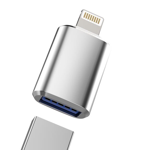 Lightning to USB Dongle for Apple 11 12 13 14 Pro Max Mini Xr X Xs 7 8Plus for iPhone OTG Adapter Camera Card Reader Keyboard Mouse Flash Drive Piano MIDI Hub U Disk Data Sync Converter for iPad Air