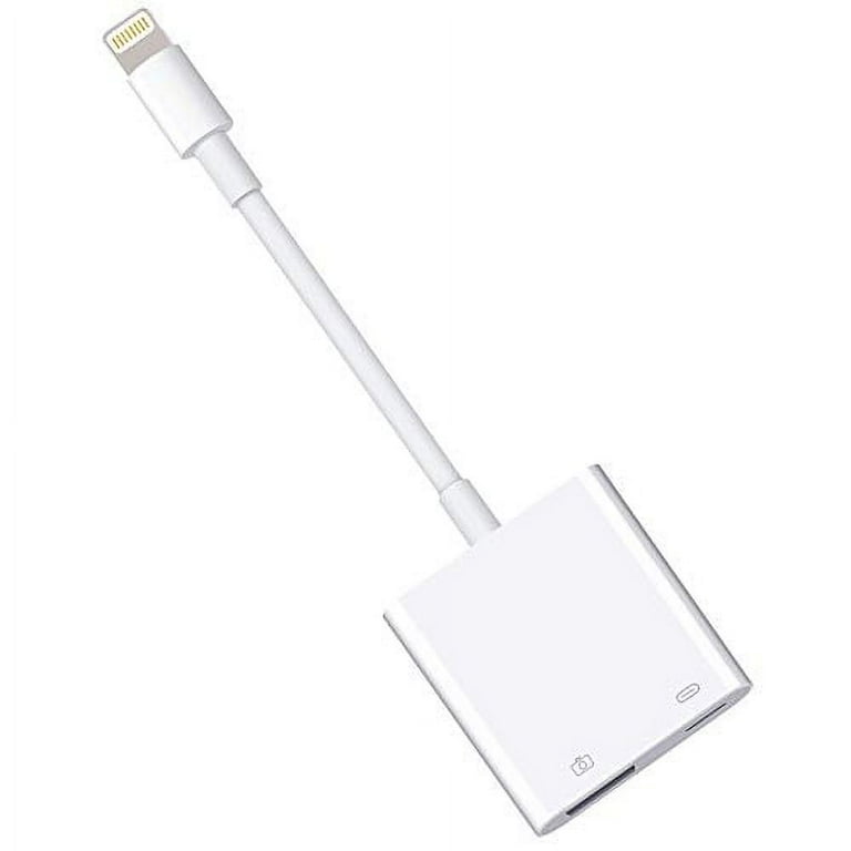 Lightning to USB3 Camera Adapter with Charging Port, Lightning